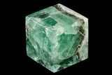 Polished Green Fluorite Cube - Mexico #153391-1